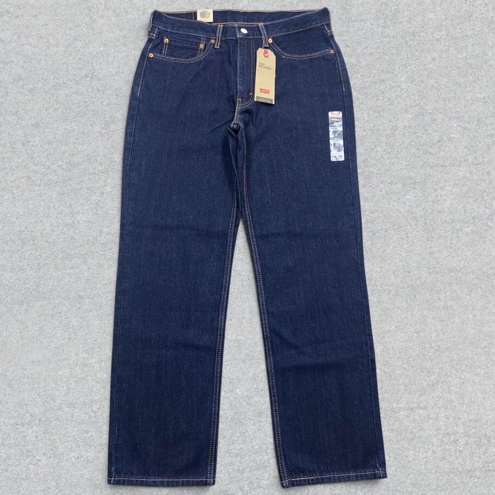 Levi's 550 Jeans Mens 34x32 Blue Denim Relaxed Fit Tapered Leg Modern Casual